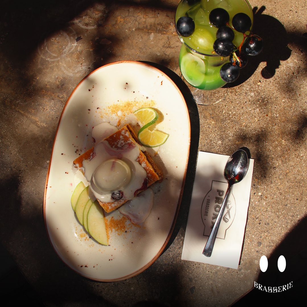 Citrus dessert with zest