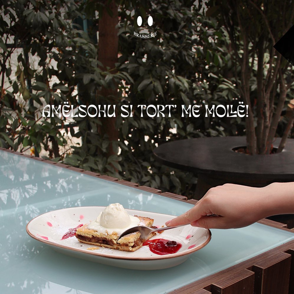 Plated seasonal dessert